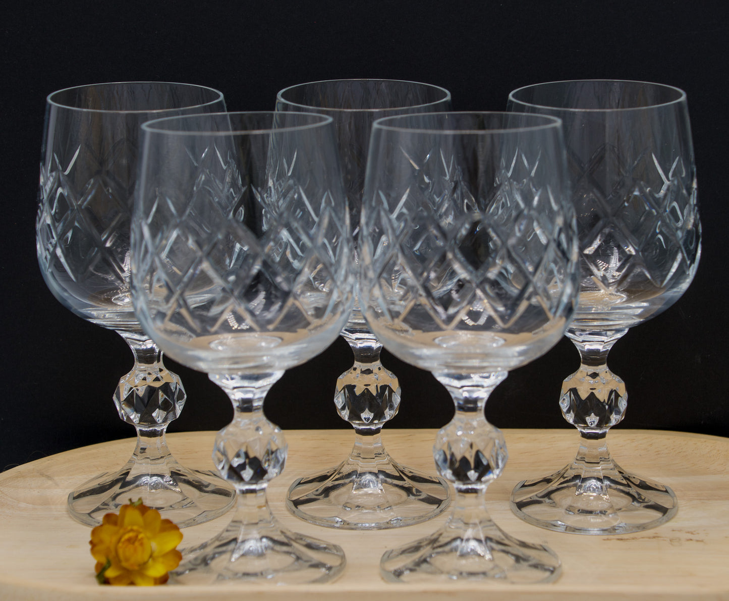 Bohemian Crystal Goblets