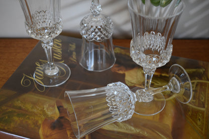 Sherry Glass "Valencay" by Cristal D'Arques. Crystal Liqueur-Cordial Glasses. Set of 4