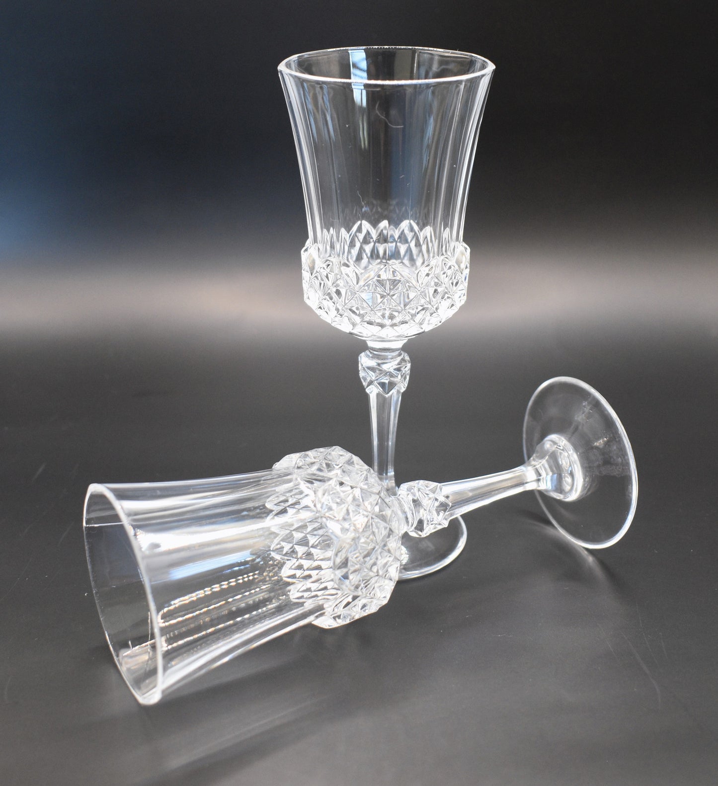 Sherry Glass "Valencay" by Cristal D'Arques. Crystal Liqueur-Cordial Glasses. Set of 4