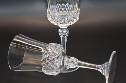 Sherry Glass "Valencay" by Cristal D'Arques. Crystal Liqueur-Cordial Glasses. Set of 4