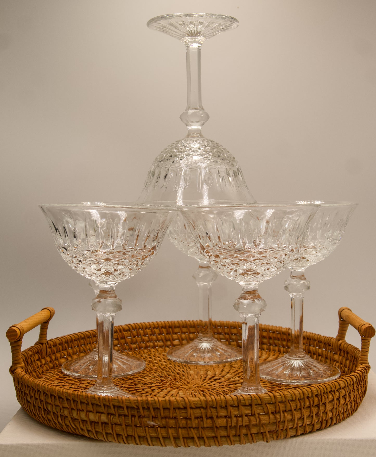 Stunning Vintage Champagne Coupes