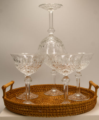Stunning Vintage Champagne Coupes