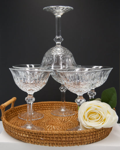 Stunning Vintage Champagne Coupes