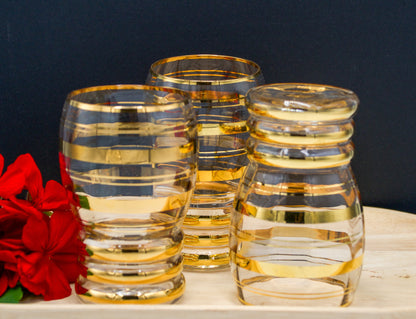 Gold Striped Tumblers