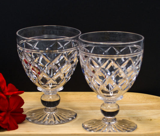 Stuart Crystal "Victoria" Water Goblets -Discontinued