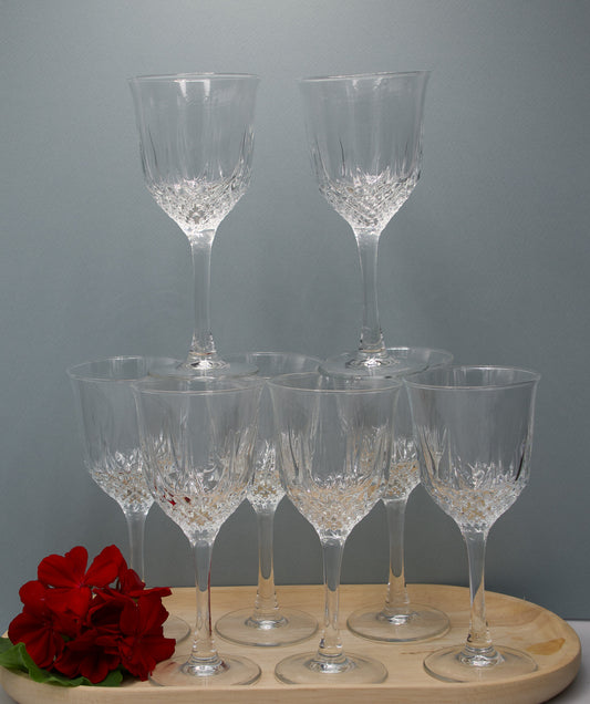 Vintage Luminarc Wine Glasses