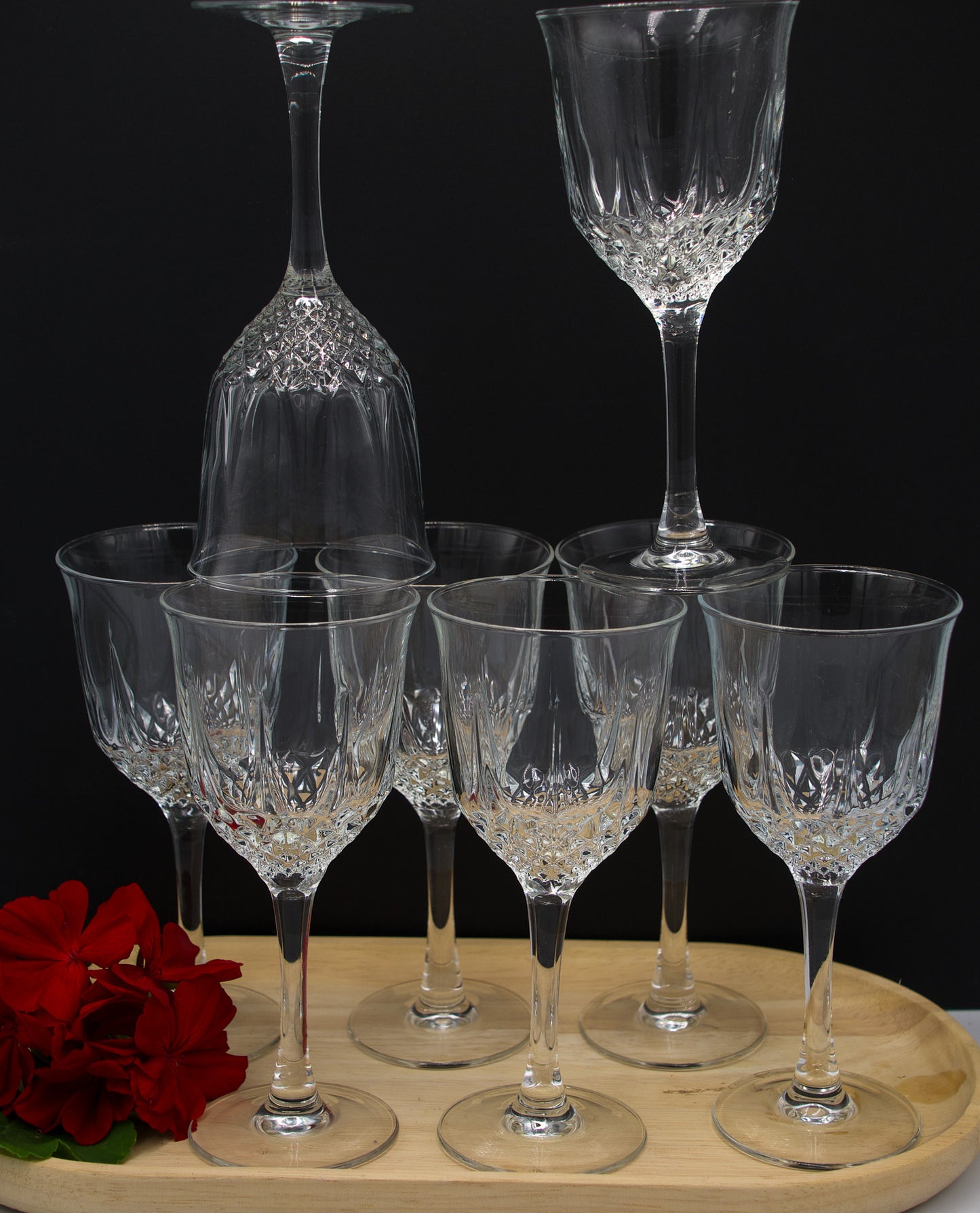 Vintage Luminarc Wine Glasses