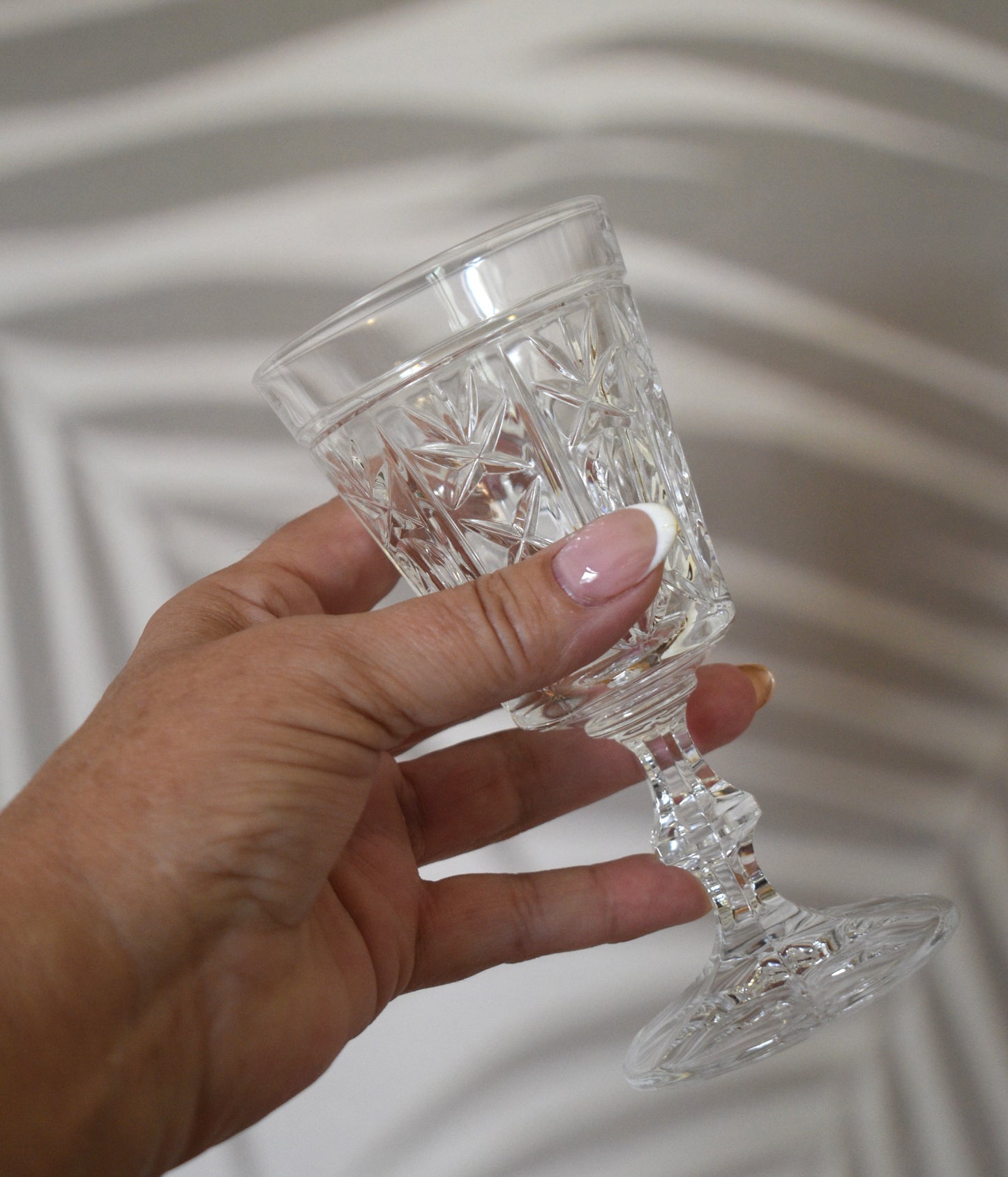 Vintage Royal Crystal Rock "London" wine glass. Set of 6