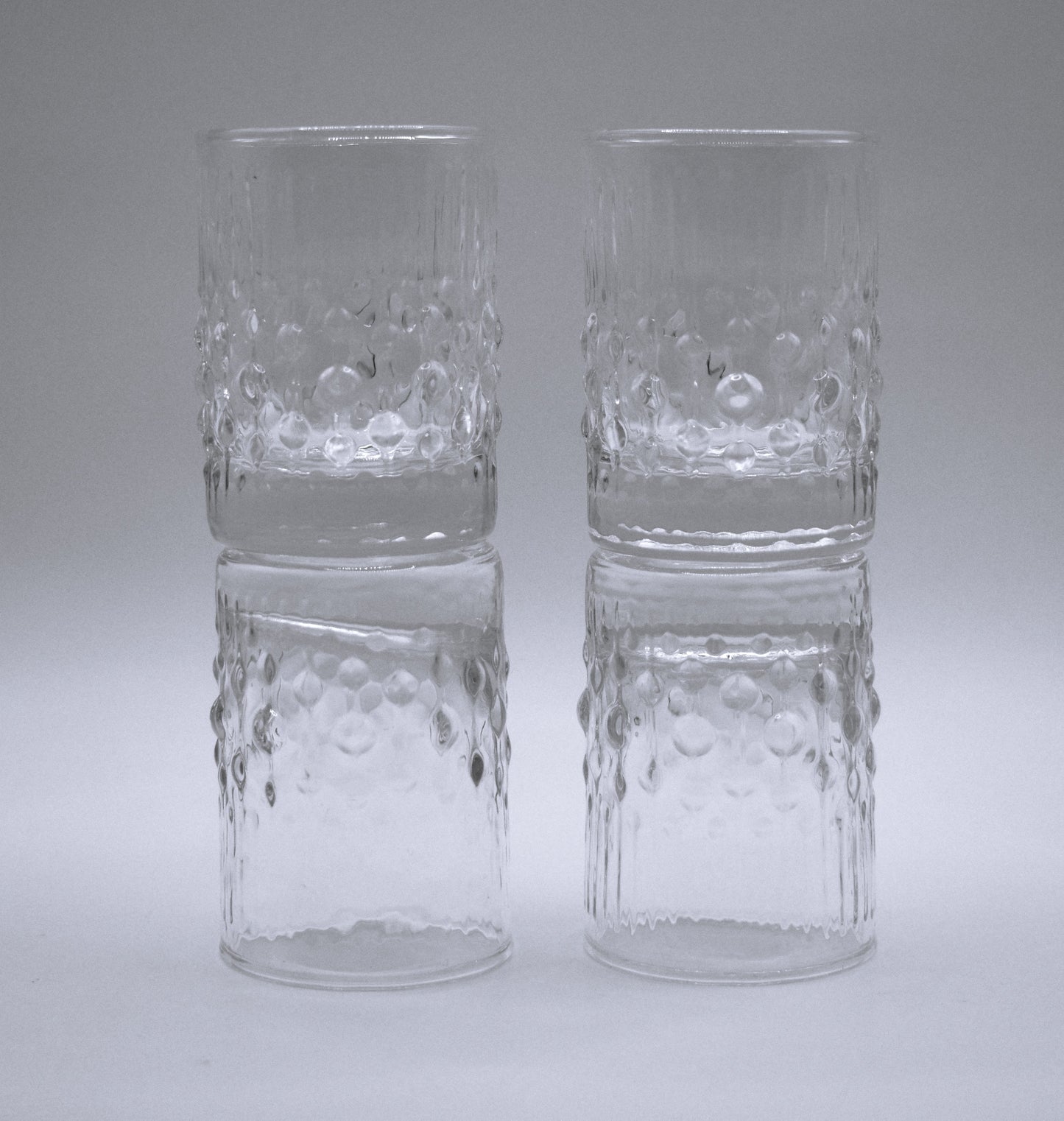 Shot glasses Tapio Wirkkala Series Mesi by Iittala, Shot Glasses, Stamper, Finland, 60s. Set of 4