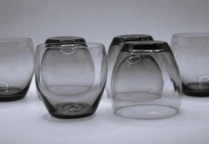 Purple Roly Poly, low ball tumbler. Set of 6