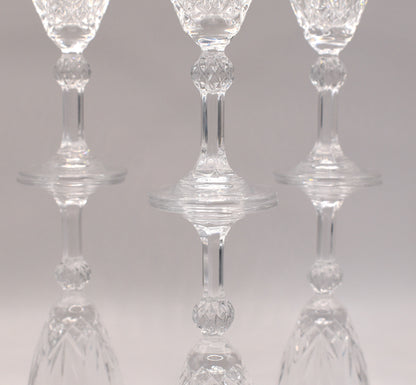 Catedral Crystal by Dema Italian 24% lead crystal. Beautiful vintage crystal Liqueur glasses. Set of 6