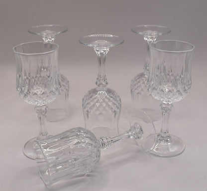 Cordial Glass "Longchamp" by CRISTAL D'ARQUES-DURAND. Set of 6