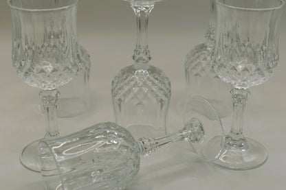 Cordial Glass "Longchamp" by CRISTAL D'ARQUES-DURAND. Set of 6