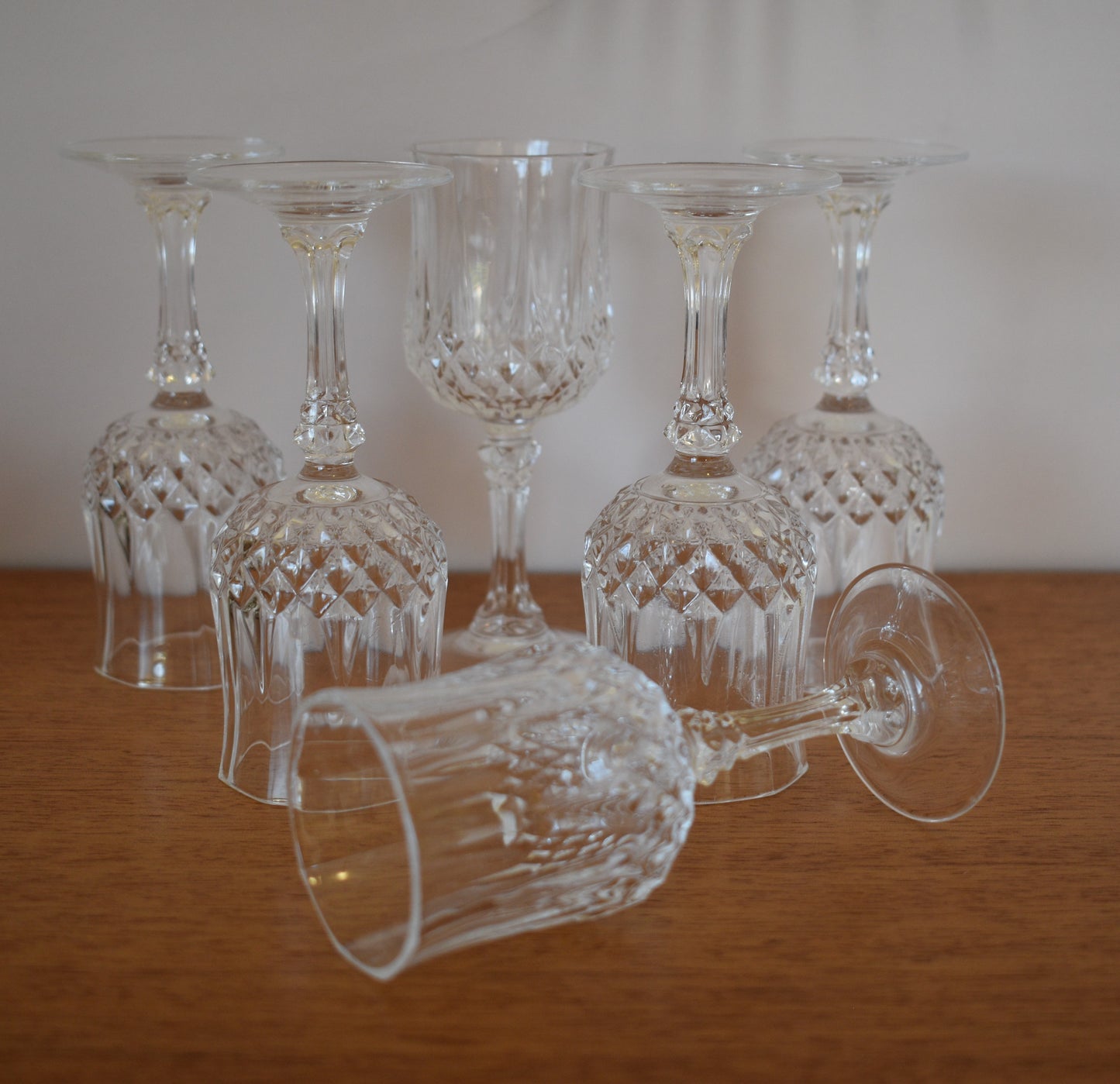 Cordial Glass "Longchamp" by CRISTAL D'ARQUES-DURAND. Set of 6