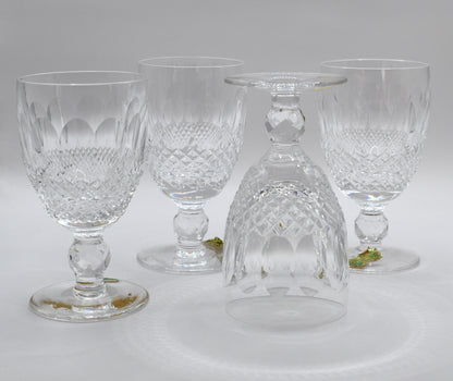 Waterford Crystal - "Colleen" Short Stemmed cut crystal Claret Wine glasses - Made in Ireland. Set of 4