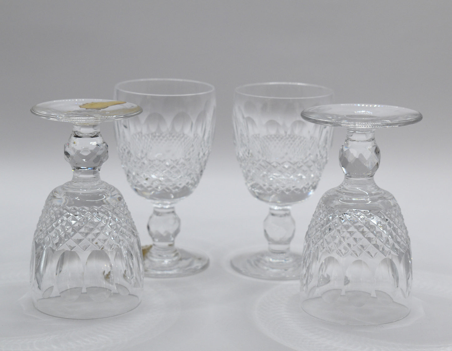 Waterford Crystal - "Colleen" Short Stemmed cut crystal Port Wine glasses - Made in Ireland. Set of 4