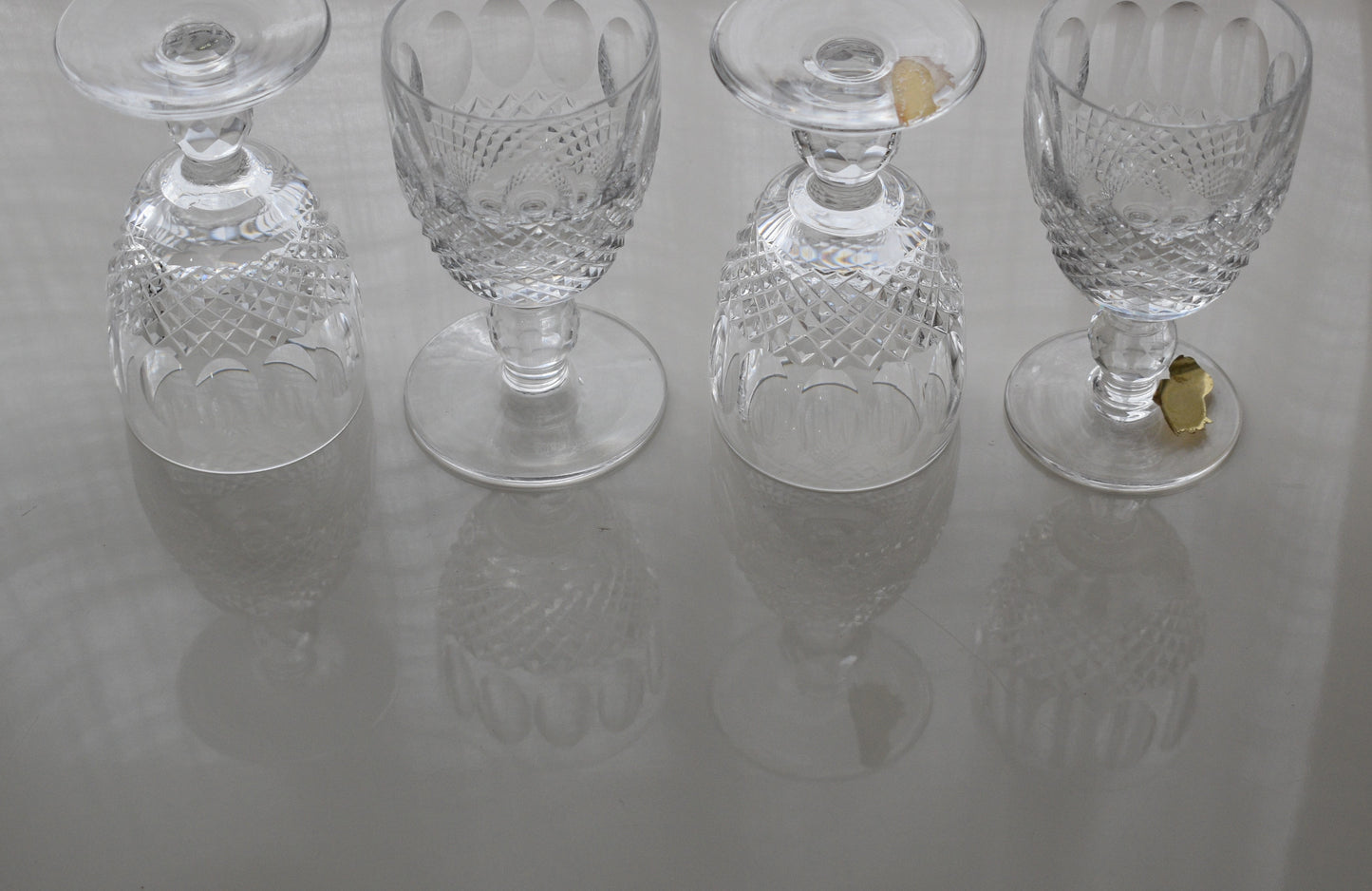 Waterford Crystal - "Colleen" Short Stemmed cut crystal Port Wine glasses - Made in Ireland. Set of 4