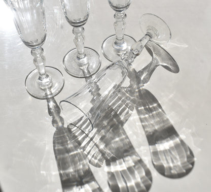 fabulous stemmed liqueur glasses. Set of 4