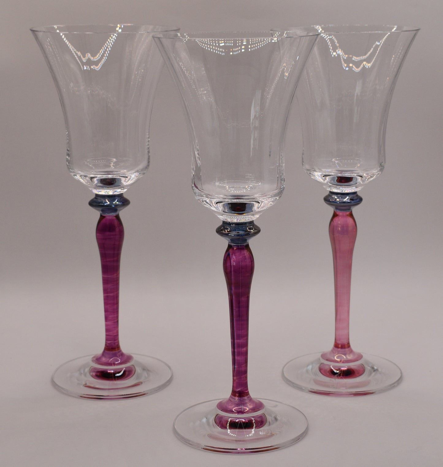 Stunning Mikasa Crystal Water Goblets - Jamestown Ruby. 3 available