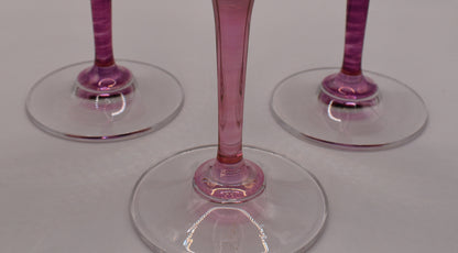 Stunning Mikasa Crystal Water Goblets - Jamestown Ruby. 3 available