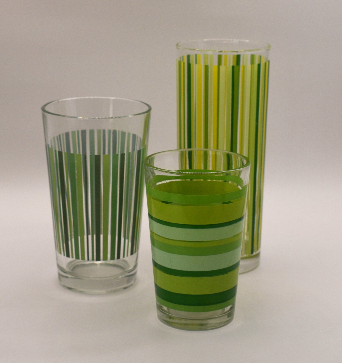 Retro Striped Tumblers. Mix Match set of 3.