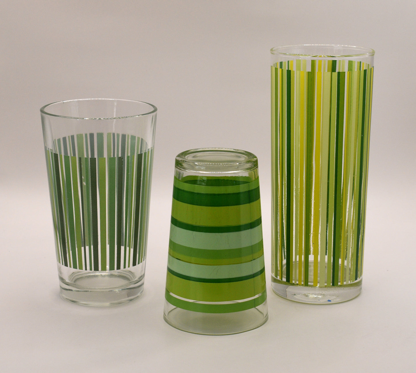 Retro Striped Tumblers. Mix Match set of 3.