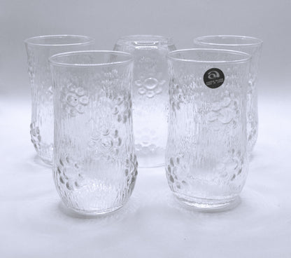 Vintage Aderia Drinking Glass - Made in Japan - Set of 5