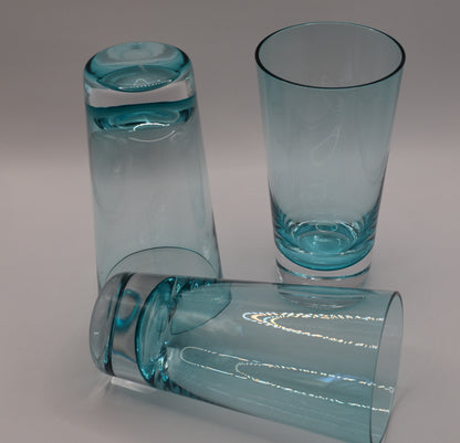 Villeroy & Boch highball glasses, Turquoise shade. Poland. Set of 5