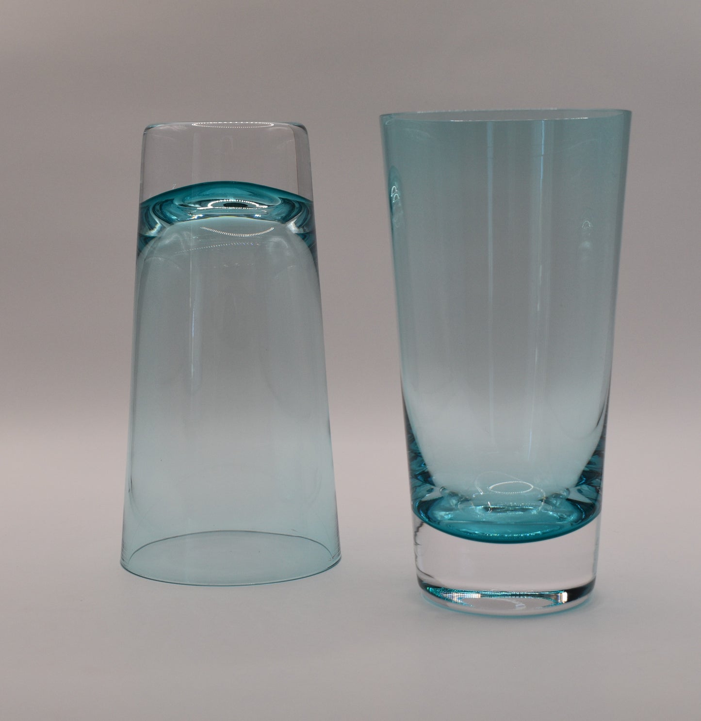 Villeroy & Boch highball glasses, Turquoise shade. Poland. Set of 5