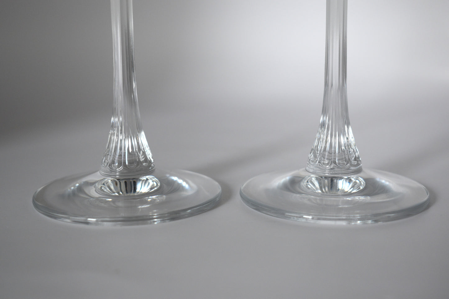 Art Deco Crystal Wine Glasses. Set of two