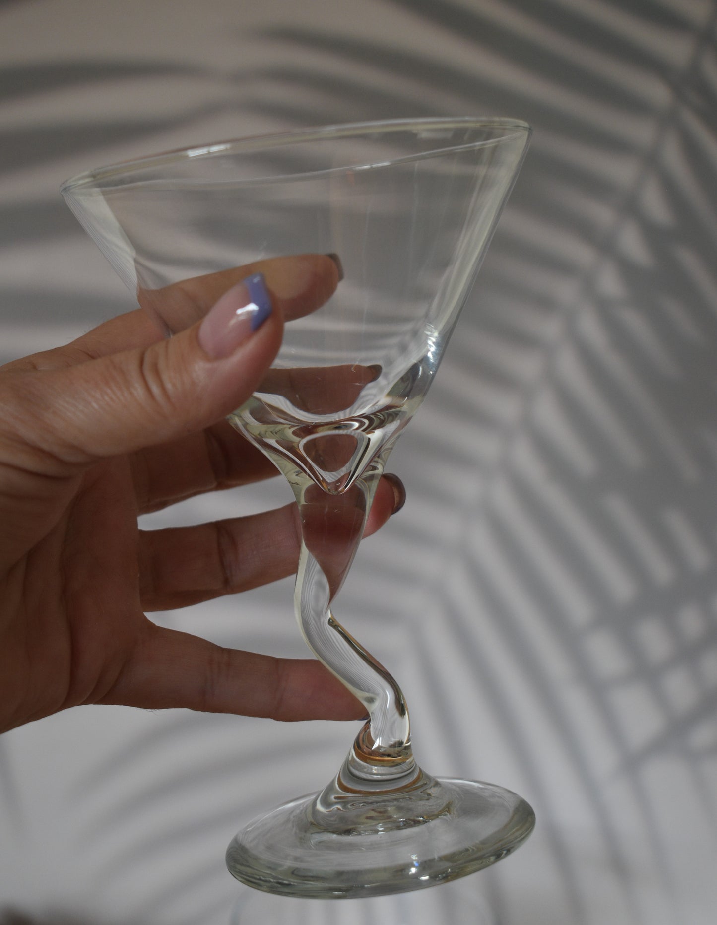 Z Stem Martini Glasses by Libbey Glass Company. Set of 2