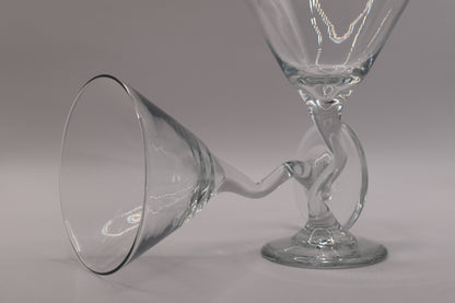 Z Stem Martini Glasses by Libbey Glass Company. Set of 2