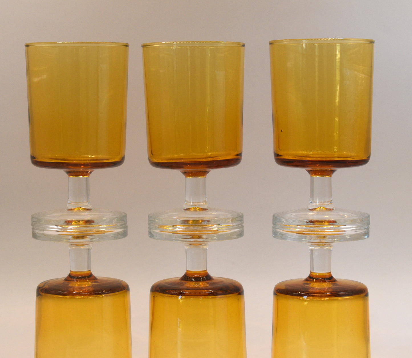 Luminarc Amber Wine Glasses - Made in France - Set of 6