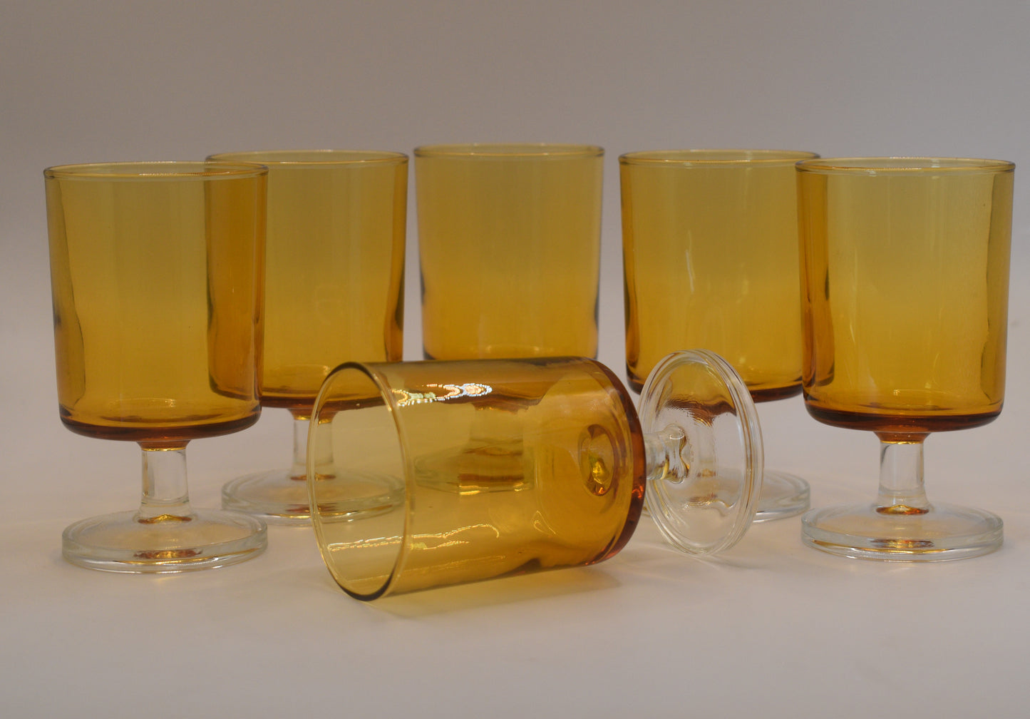 Luminarc Amber Wine Glasses - Made in France - Set of 6