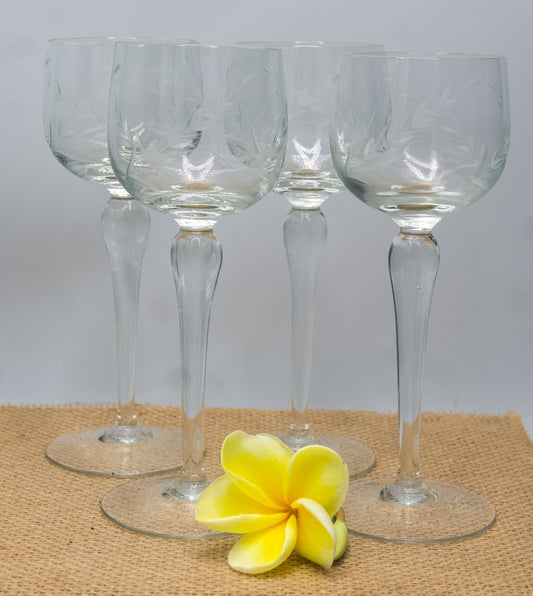 Stunning Etched Wine Glasses