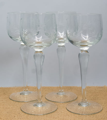 Stunning Etched Wine Glasses