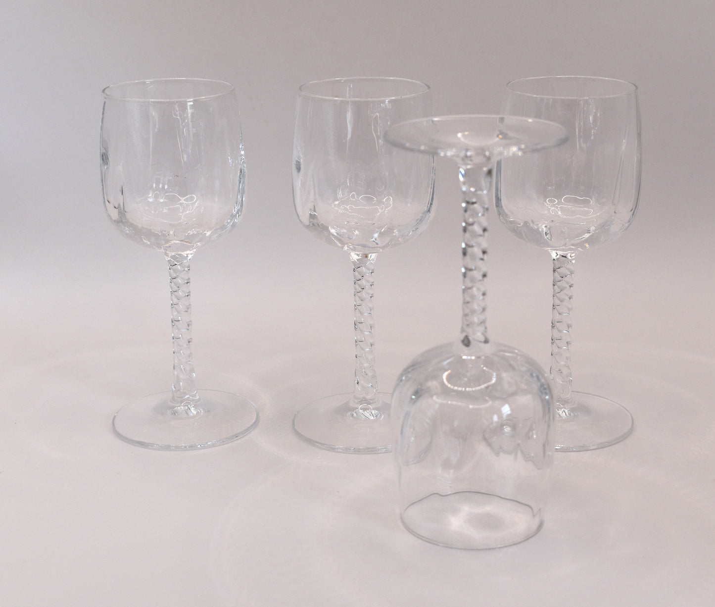 Vintage Crystal D'Arques Durand "Nemours" sherry glasses. Set of 4