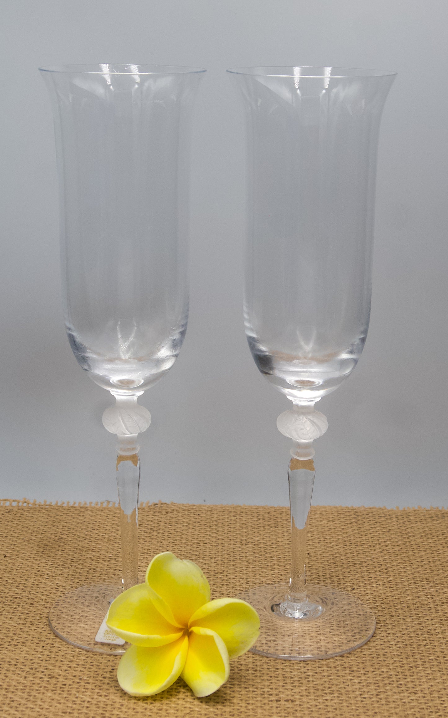 Sasaki Isabelle Crystal Champagne Flutes