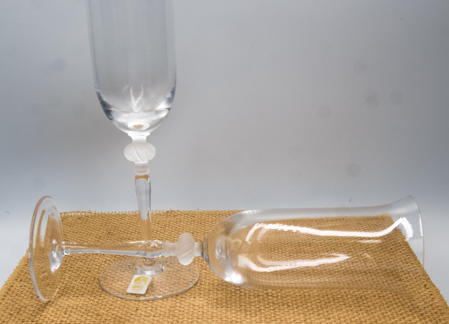 Sasaki Isabelle Crystal Champagne Flutes