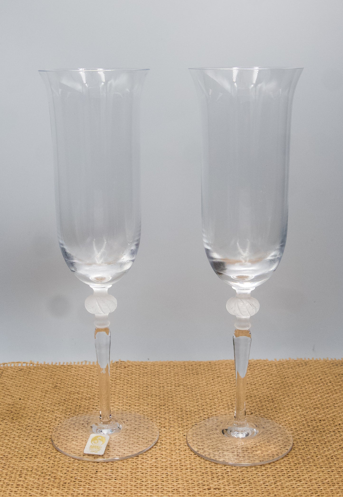 Sasaki Isabelle Crystal Champagne Flutes