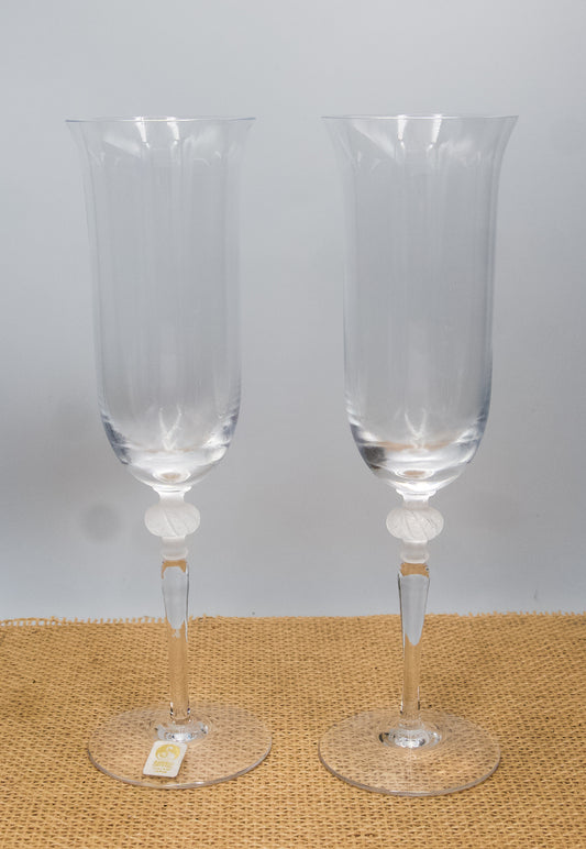Sasaki Isabelle Crystal Champagne Flutes