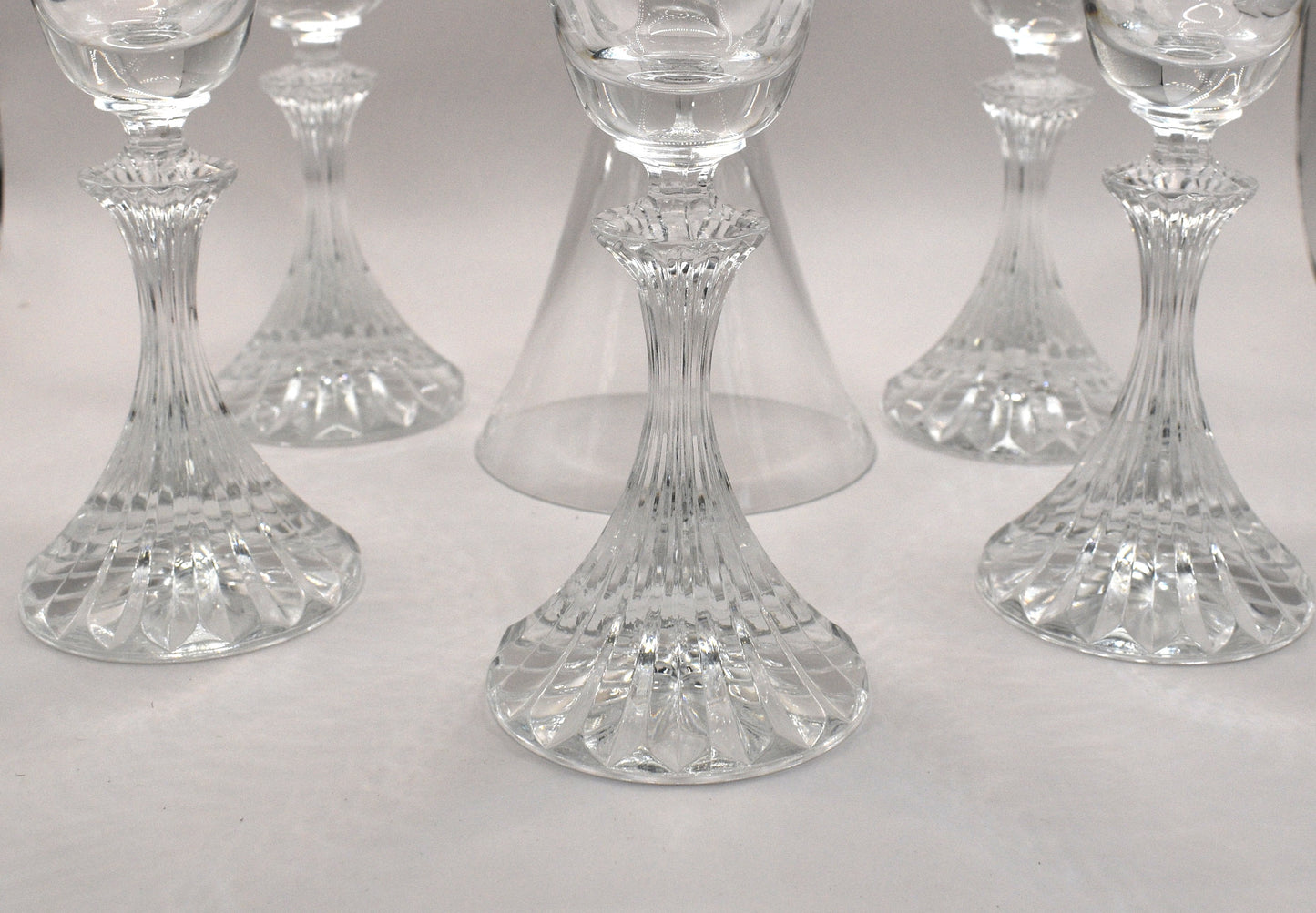 Vintage Crystal Wine Glasses - Stratton by Mikasa - Set of 6