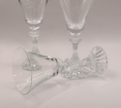 Vintage Crystal Wine Glasses - Stratton by Mikasa - Set of 6