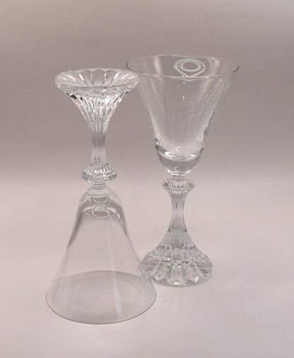Vintage Crystal Wine Glasses - Stratton by Mikasa - Set of 6
