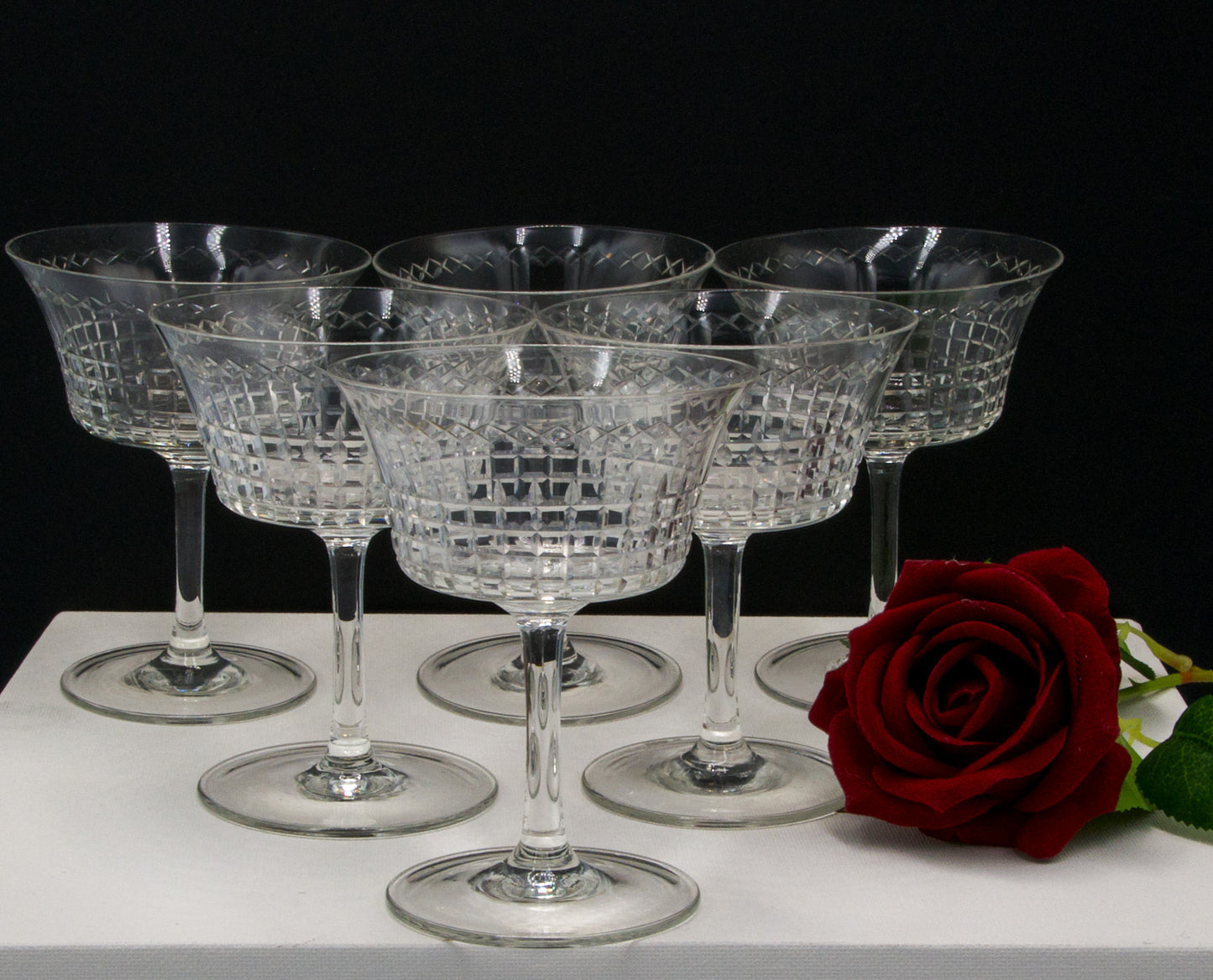 Crystal Champagne Coupes