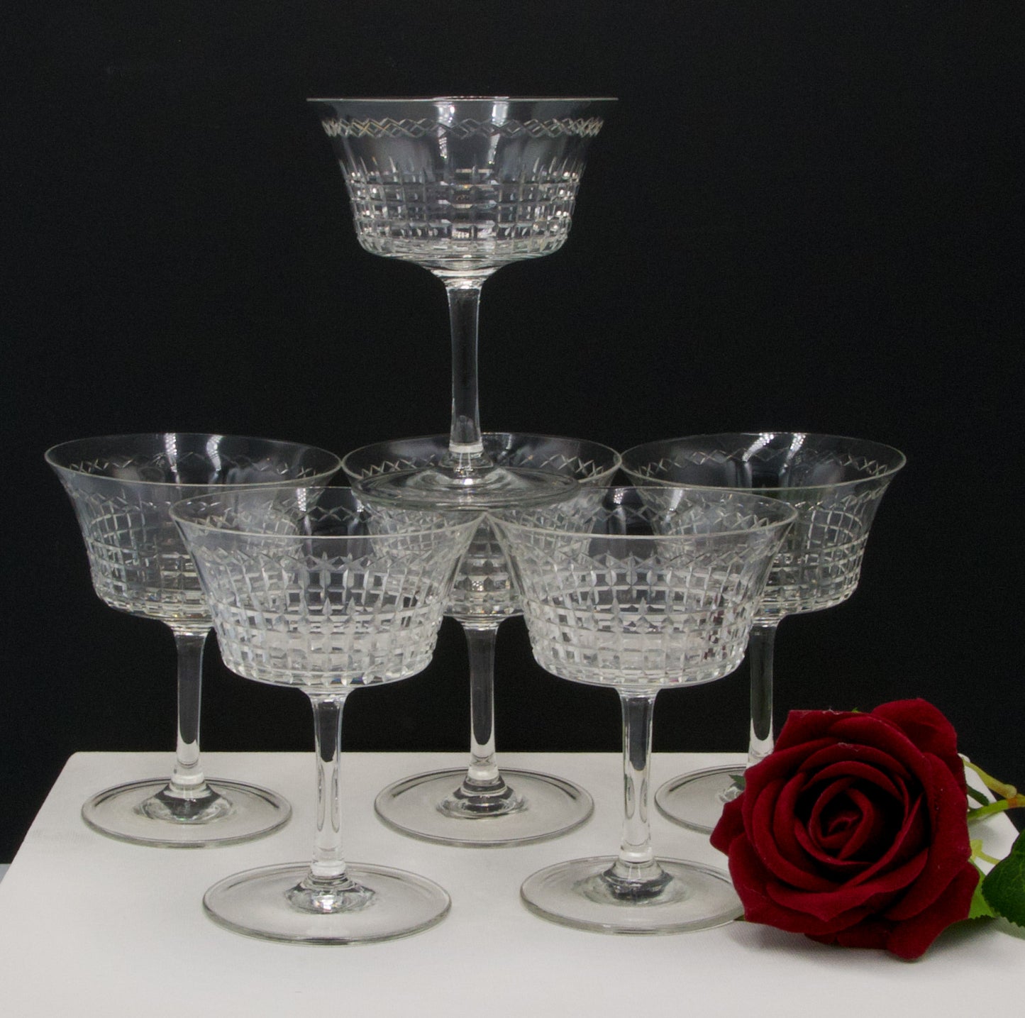 Crystal Champagne Coupes