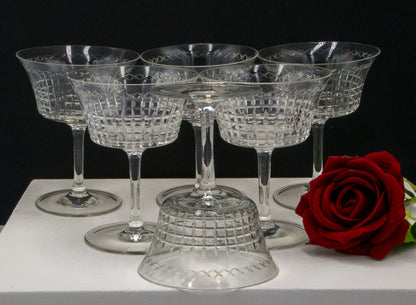 Crystal Champagne Coupes