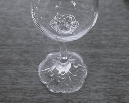 Rosenthal Crystal Red Wine Glasses. Set of 3