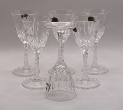 DaVinci Crystal Port Glasses. Camilla made in Italy. Set of 6