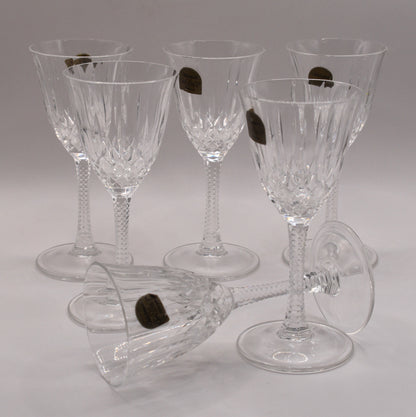 DaVinci Crystal Port Glasses. Camilla made in Italy. Set of 6